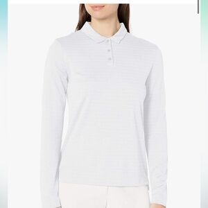 NWT Nike women’s golf blue long sleeve polo size L